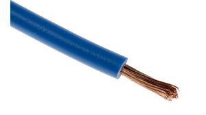 Fåtrådig ledare PVC 0.75mm² Glödgad koppar Blå H05V-K 100m